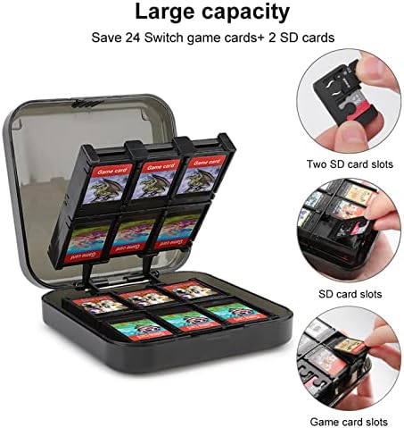 Red Camo Horses Game Card Case Compatível com caixa de armazenamento de caixa de capa Switch Caixa de transporte