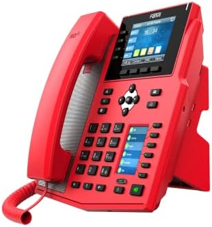 FANVIL X5U-R Phone VoIP de ponta, exibição colorida de 3,5 polegadas, exibição colorida lateral de 2,4 polegadas