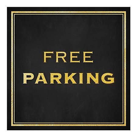 CGSignLab | Janela de estacionamento gratuito -Janela de ouro clássico se apega | 5 x5