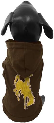 NCAA Wyoming Cowboys Cotton Lycra Capuz de camisa de cachorro, xx-pequena