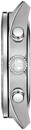 Tissot Mens Tissot PRS 516 Cronógrafo 316L Caixa de aço inoxidável Conjunto de relógios de quartzo, cinza,