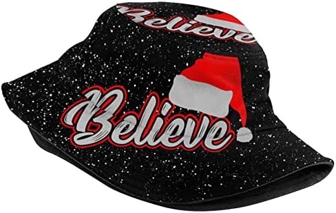 Chapéu de balde de Natal para homens para homens, moda unissex estampa reversível chapéu de balde de Natal