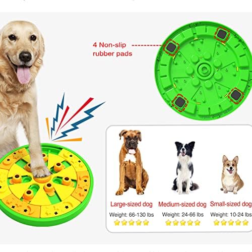 Brinquedo de alimentador de quebra -cabeças de cães Scizorito Para um cão grande, médio e pequeno, com