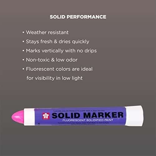 Marcadores de tinta sólida Sakura - canetas de tinta de marcador permanente - janela, madeira e marcador de vidro