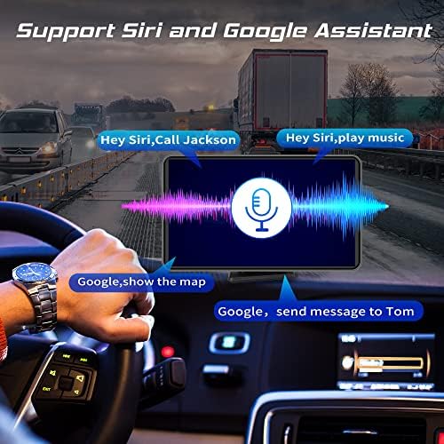 Tela sem fio Carplay e Android Auto Car Radio portátil IPS Touchscreen Player Multimedia Player para Apple
