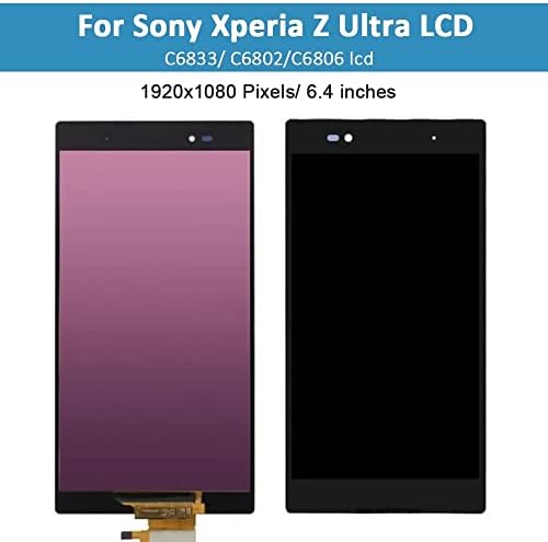 Exibição LCD Showgood para Sony Xperia Z Ultra XL39H XL39 C6833 Digitalizador de tela de toque para Sony Xperia