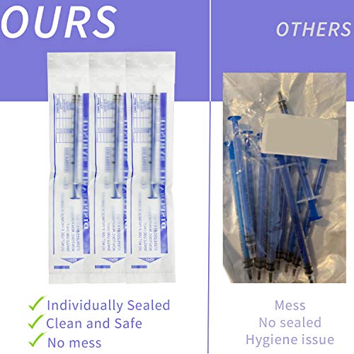 10 pacote de 1 ml/cc seringa plástica Líquido Medição de ferramentas de seringa selada individualmente