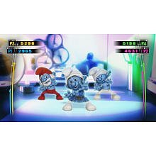 A festa de dança Smurfs com música exclusiva para a Nintendo Wii