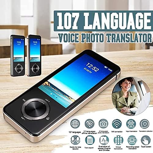 YTYZC M9 Tradutor de voz instantânea portátil Tradutor de idioma em tradutor inteligente em tempo real suporta