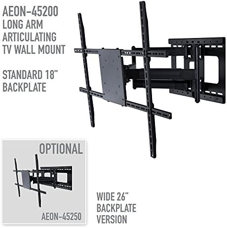 Montagem de parede de TV de movimento completo com extensão de 32 polegadas de comprimento para TVs de 42 a 80