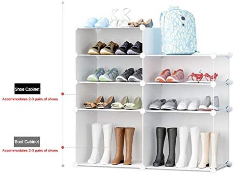 WSZJJ White Moda de moda simples gabinete de sapato conveniente Removável Removável Ultra-Fosco para casa