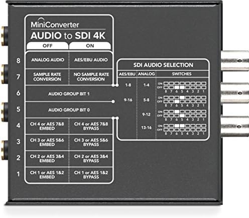Blackmagic Design Mini Converter Audio para SDI 4K