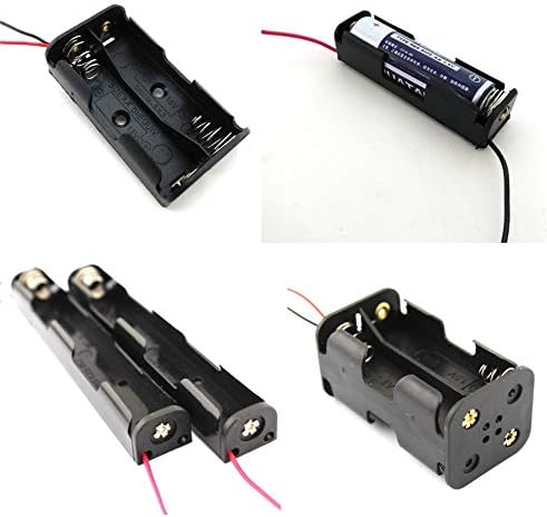 Peças da ferramenta 3pces/lote preto 1 2 4 Caixa de caixa de bateria AA com interruptor Novo 1 2 4 AA