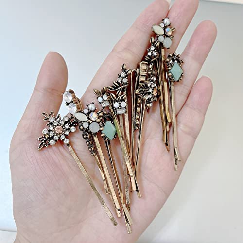 12pcs/6pairs retro pinos para mulheres vintage bobby pins hairpins para mulheres senhoras e meninas clipes de