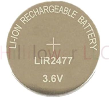 Hillflower 100 peças Lir2025 2025 CR2025 LM2025 BR2025 Recarregável a granel 3,6V de duração de longa duração