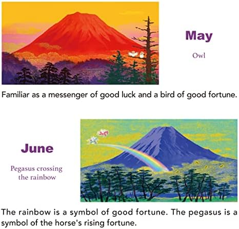2023 Edição Mt. Fuji Wall Calendário para obter dinheiro para dinheiro no Japão