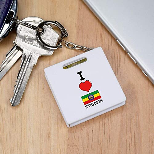 'Eu amo a Etiópia' fita adesiva/ferramenta de nível de espírito
