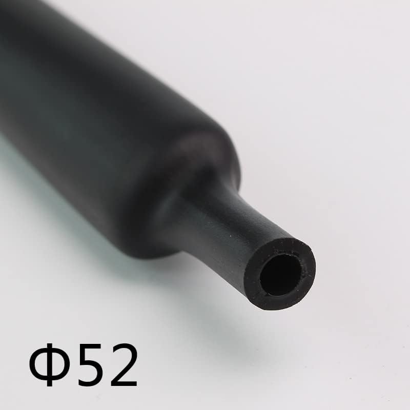 1,22 metro/lote 52mm 4: 1 Tubo de encolhimento de calor com cola adesiva de cola dupla tubulação de parede