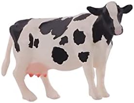 Meriglare Mini Cow Figure Play Play Figura Diorama Cenário Tiny 1/64 Modelo de gado em escala para modelo Layout