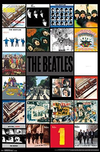 O pôster dos álbuns dos Beatles