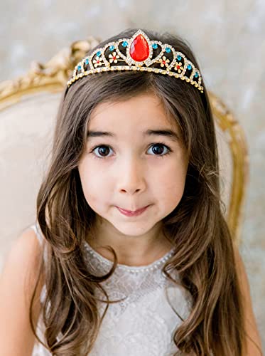 Sweetv Princesa Tiaras & Crowns for Girls, aniversaria