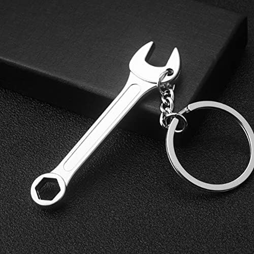 Saidian 2pcs mini chaveiro de chaves de chaves de tecla Tag Tag Ferramenta Metal Metal Spinner