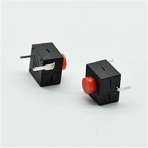 Botão da chave liga/desliga 5pcs vermelho/preto pequeno micro interruptor de travamento 8 * 8 * 8.4 Sagacidade