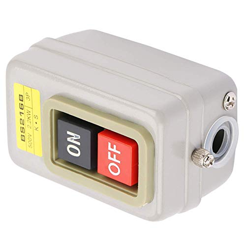 BS216B 110/220/380V Press botão On/Off Stop Stop Stop Switch 3 Fase Lock de equipamento mecânico para
