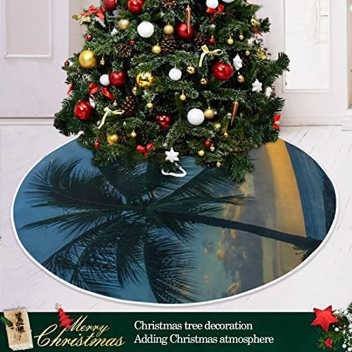 Salia de árvore de natal tropical de palmeira de oarencol de 36 polegadas de sol de férias de férias