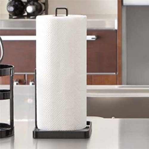 Genigw Kitchen Roll Paper Tootom Tower Banheiro Stand Stand preto e branco Acessórios de armazenamento