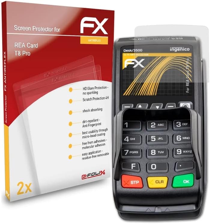 Protetor de tela AtFolix compatível com o filme REA CART T8 Pro Screen Protection, filme de protetor FX anti-reflexivo