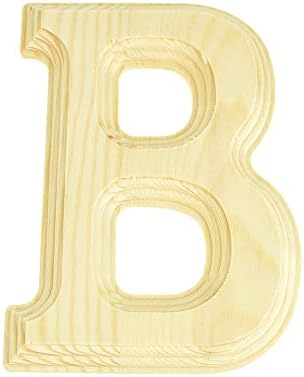 Homeford Pine Wood Wooded Wooden Letter A, Natural, 5-13/16 polegadas