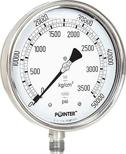 Escala dupla de alta pressão de alta pressão 0-3500 bar /0-50000 psi ideal para ferroviário comum novo