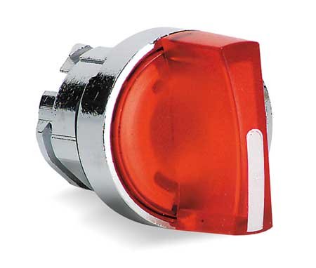 Switch de seletor de ilum, 2 pos, 22mm, vermelho