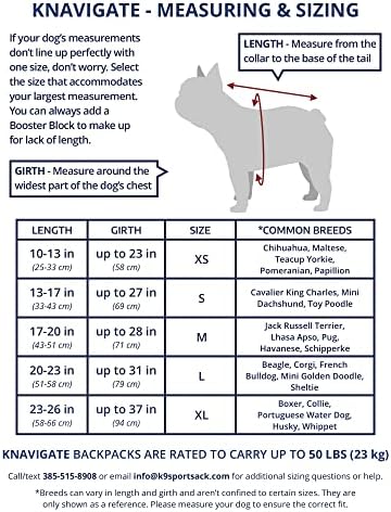 K9 Sport Sack Knavigate | Mochila de cães para cães para a maioria dos tamanhos de cães | Transportadora de mochila ajustável de frente para frente | Veterinário aprovado