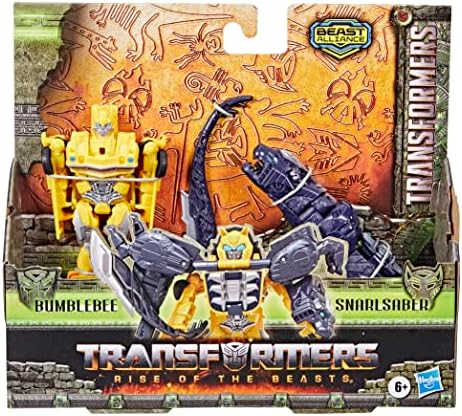 Transformers: Rise of the Beasts Movie, Beast Alliance, Beast Combiners 2-Pack Bumblebee e Snarlsaber