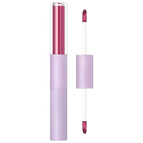 Npkgvia Lip Double Lip Glaze Dois Lipstick de Textura Veludo à prova d'água Non Stick Copo Non Fading Color