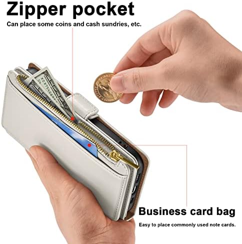 Antsturdy for Samsung Galaxy Note 9 6,4 Caixa da carteira 【Bloqueio de RFID】 【Zipper Poket】 【【7 Card Slot】