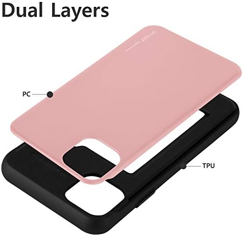 Caixa de carteira de arranha -céus para o peito, projetado para iPhone 11 Case 6,1 polegadas, [estojo de