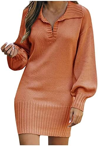 Vestido de suéter feminino de mebamook