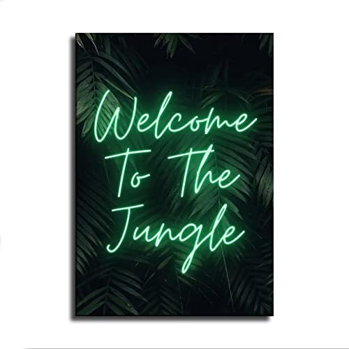 Bem -vindo ao Jungle Lyrics Print - Guns N Roses Inspirado Music Picture Picture Art Imprima Art Wall Art Home