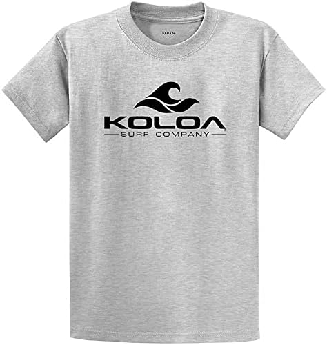 KOLOA Surf Classic Wave logotipo - camisetas de algodão pesado, regulares, grandes e altas