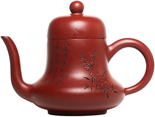 Wionc Dahongpao Zisha Pot Handmade Siting de chá de chá de chá de chá de chá de argila roxa 130ml