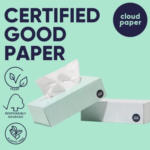 Caixa de lenços faciais de papel de bambu de papel nuvem-caixas de lenço de lenço de bambu único,