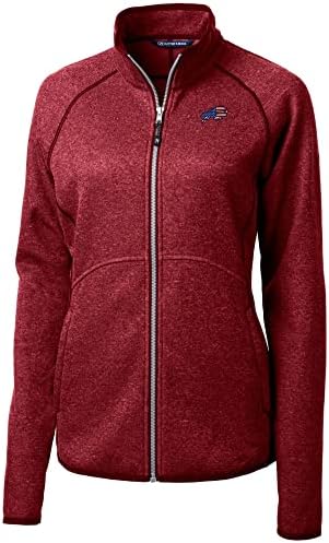 Cutter & Buck feminino feminino NFL Mainsail Sweater Knit Full-Zip Jacket