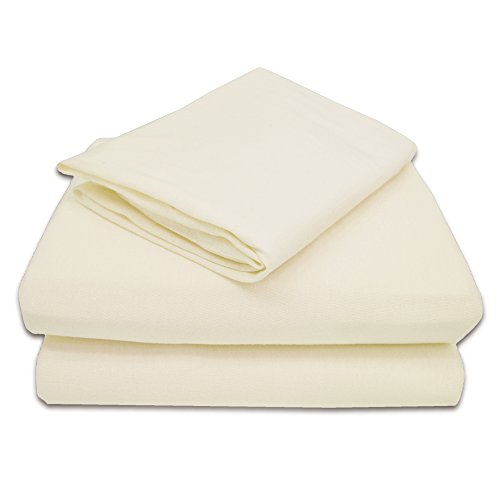 TL Cuidado de algodão natural de Jersey 3 peças Conjunto de folhas de criança, branco, macio respirável, para