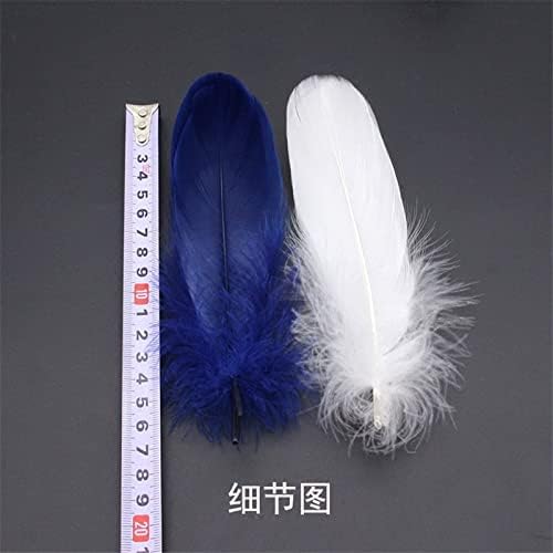 Pumcraft Jóias Diy Branco Branco Preto Feathers para Jóias Diy Jóias Diy Plumes 5-7 polegadas 13-18 cm