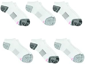 Hanes Women's Socks, Meias Longas Respiráveis, No Show e Super No Show, 6-Pack
