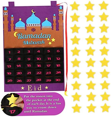 Calendário do advento do Ramadã Eid Mubarak Calendário Ramadã Ramadã pendurar calendário calendário
