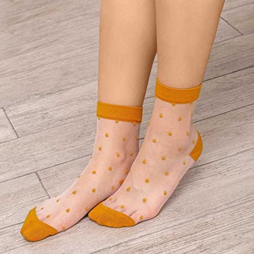 Campsis Women Sheer Sock Elastic See através de meias